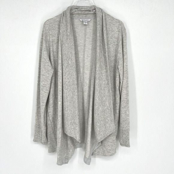 Athleta Cardigan Womens S Pranyama 2 Wrap Gray Athleisure Athletic Gym Lagom - Picture 1 of 6
